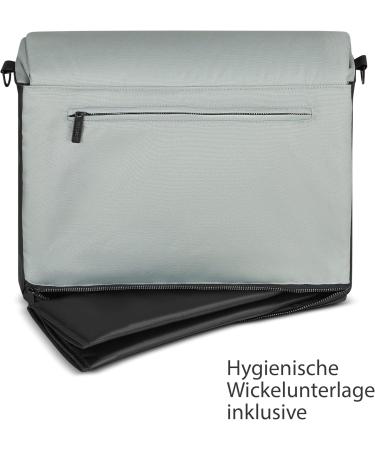 ABC Design Diaper Bag Urban | Crossbody Messenger Bag with Baby Accessories | Large Compartment & Wide Shoulder Strap - Polyester Pine - Buy Online on SooperMarket.com