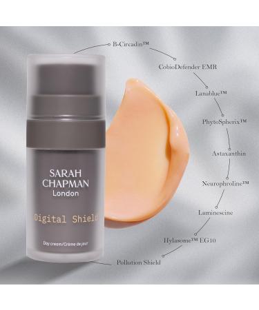 Sarah Chapman Digital Shield Day Cream - Lightweight Antioxidant Moisturiser with Anti-Pollution & Blue Light Protection - Energises Skin & Boosts Natural Luminosity 50ml - Buy Online on SooperMarket.com