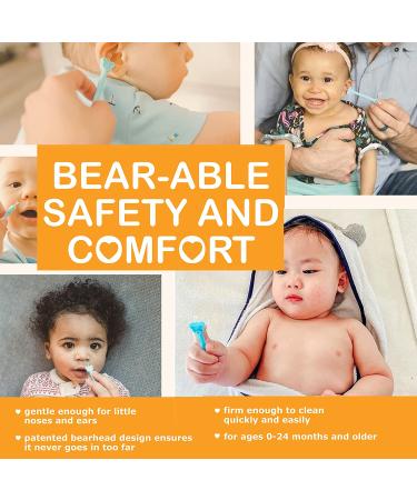oogiebear Two Pack: Baby Nasal & Ear Cleaner Set - Safe Snot & Earwax Removal in Raspberry & Seafoam - Buy Online on SooperMarket.com