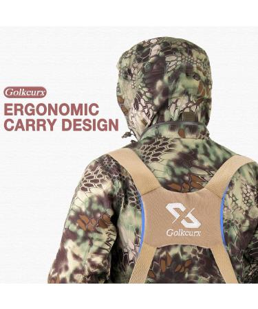 Golkcurx Adjustable Binocular Harness Chest Pack - Waterproof for Hiking & Hunting | Khaki - Buy Online on SooperMarket.com