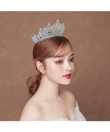 S SNUOY Silver Queen Bridal Crown Tiara Headband for Wedding - Buy Online on SooperMarket.com