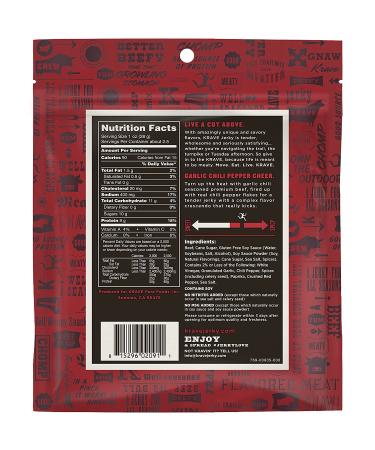KRAVE Beef Jerky - Garlic Chili Pepper, 2.7 oz | Gourmet Protein Snack - Buy Online on SooperMarket.com