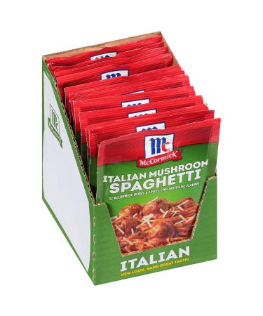 McCormick Italian Mushroom Spaghetti Sauce Mix, 1.5 oz (Pack of 12)