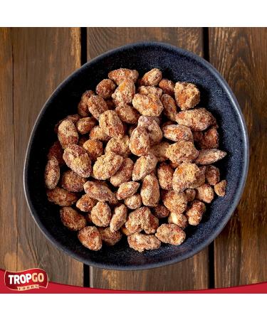 Tropgo Caramelised Almonds 180g - Sweet Nuts in a Resealable and Recyclable Nut Tub - Wholesome Trail Mix with Fibre Protein and Essential Minerals - Healthy Nuts for All Ages - Buy Online on SooperMarket.com