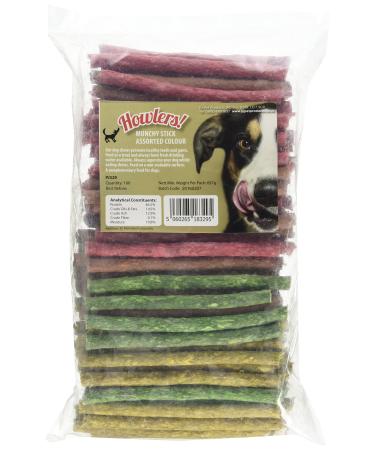 Howlers Assorted Munchy Sticks 12.5 cm Pack of 100 657 g (Pack of 1)