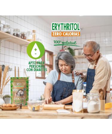 Sweetener Eritritritol Zero DulciLight 3kg +(100 sachets of Brown Sweetener as a Gift) | Granular | 100% Natural Sugar Substitute 0 Calories | Suitable for Keto Diets - Buy Online on SooperMarket.com