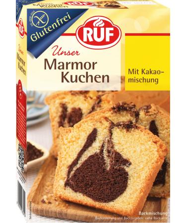 RUF Gluten-free marble cake gluten-free cake light sponge cake and cocoa mixture extra light suitable for celiac disease vegan