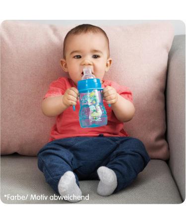 MAM Trainer+ 220ml Drinking Bottle - Elephant Blue | Drip-Free Teat, Handle | 4+ Months Transition Cup | Shop Now - Buy Online on SooperMarket.com