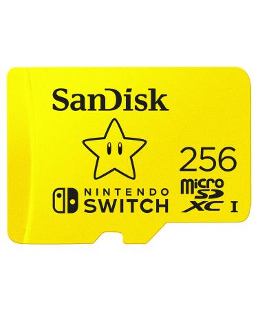 SanDisk 256GB microSDXC-Card, Licensed for Nintendo-Switch - SDSQXAO-256G-GNCZN Super Mario Super Star 256GB