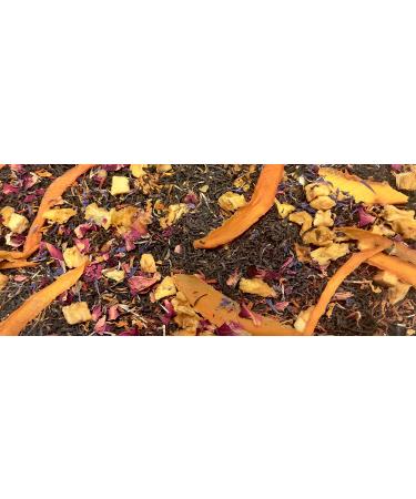Peosa Delight Tea - Mango Tango 100% Whole Loose Leaf Black Tea Alphonso Mango - Pineapple - Apple Hot & Iced Tea Natural Exotic Fruits Black Tea Leaf Blend 3.52 oz Box 40 cups. - Buy Online on SooperMarket.com