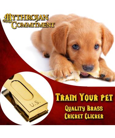 Mythrojan Brass and Steel Pet Training Clicker Puppy Dog Training Cricket Clicker U.S. Engraved WII Military Gear Metal Clicker Pack of 1 - Buy Online on SooperMarket.com