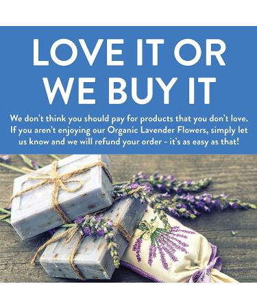 Organic Dried Lavender Flowers - 4oz Resealable Bag | Perfect for Tea, Baking & DIY | 100% Raw from France - Buy Online on SooperMarket.com