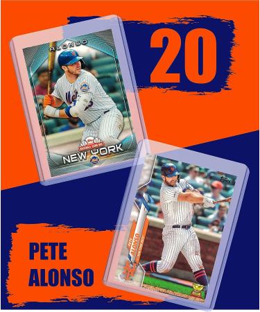 Pete Alonso Baseball Cards (5) ASSORTED New York Mets Trading Card and Wristbands Gift Bundle - Buy Online on SooperMarket.com