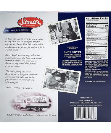 Streit's Dark Chocolate Egg Matzos 7 oz - Fully Coated Kosher For Passover - Buy Online on SooperMarket.com