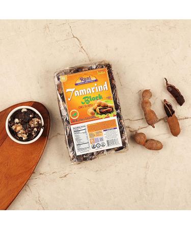 Rani Tamarind Block 17.5oz (1.1lbs) - All Natural, Vegan, Gluten-Friendly | Non-GMO, Kosher | Indian Origin Tamarind Slab 500g - Buy Online on SooperMarket.com