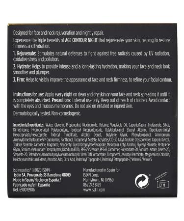 ISDIN Age Contour Night Cream with Melatonin & Peptides - 1.8 Oz - Buy Online on SooperMarket.com