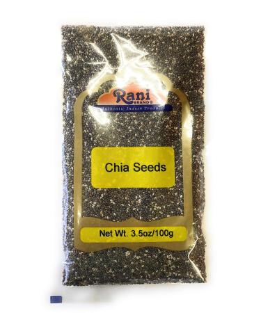 Rani Chia Seeds 3.5oz (100g)  All Natural | Vegan | Gluten Friendly | NON-GMO | Indian Origin 3.52 Ounce (Pack of 1)