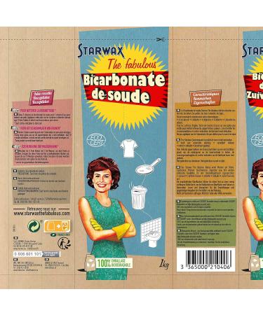 Starwax Fabulous 100% Natural Baking Soda - 1 kg | Eco-Friendly Cleaning & Baking Solution - International Shipping Available - Buy Online on SooperMarket.com