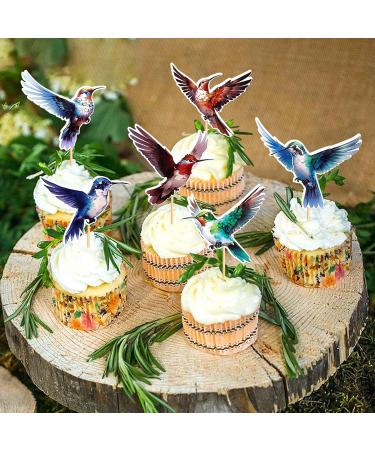 Blumomon 24-Piece Birds & Animals Cupcake Toppers - Perfect Cake Decorations for Children's Birthday Parties - Buy Online on SooperMarket.com