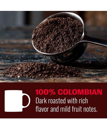 Hills Bros 100% Colombian Dark Roast Ground Coffee 24 oz Can - Full-Bodied Smooth Arabica Beans, 1-Pack - Buy Online on SooperMarket.com