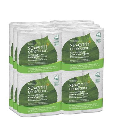 Seventh Generation Bathroom Tissue, 2-ply, 300 Sheets, 4 Count (Pack of 12)