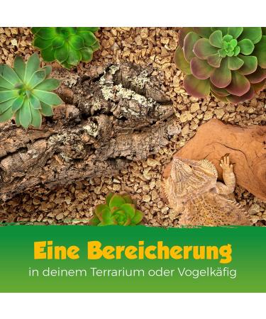 10L Cork Granulate for Terrariums | Rough Cork Substrate (4-12mm) - Ideal for Reptiles D cor & Model Building - Buy Online on SooperMarket.com