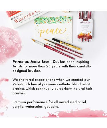 Princeton Velvetouch 3950 Paint Brush - Petal 10 for Acrylic, Oil, and Watercolor - Buy Online on SooperMarket.com