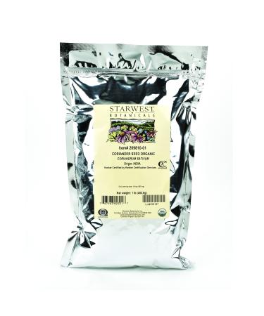 Starwest Botanicals Organic Coriander Seed 1 lb (453.6 g)