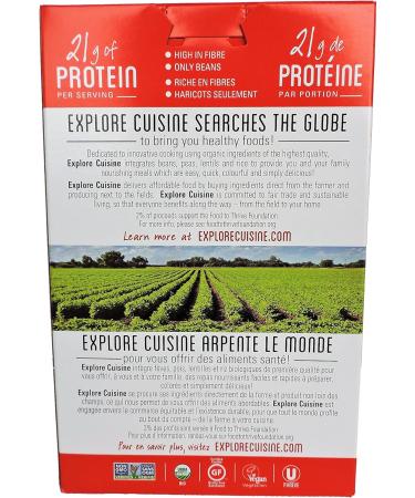 EXPLORE CUISINE Organic Edamame and Mung Bean Fettuccine 6 Count 1.6 Kilogram - Buy Online on SooperMarket.com