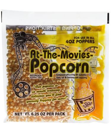 At-The-Movies Popcorn & Coconut Oil Portion Packs-Case of 24 (4oz Kettle) 6.25 Ounce (Pack of 24)