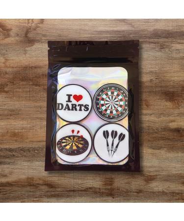 PRECUT Darts Cupcake Toppers Dart Theme Cake Decorations Edible Darts Birthday Decorations Dart Board Cake Topper Dartboard Cake Topper Darts Party Decorations (Pack of 12) - Buy Online on SooperMarket.com
