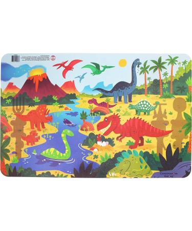 Made in USA Dinosaur Combo: Utensil Set, Plate, Placemat for Toddlers, Infants, Babies & Kids - Safety Tested Materials - Buy Online on SooperMarket.com