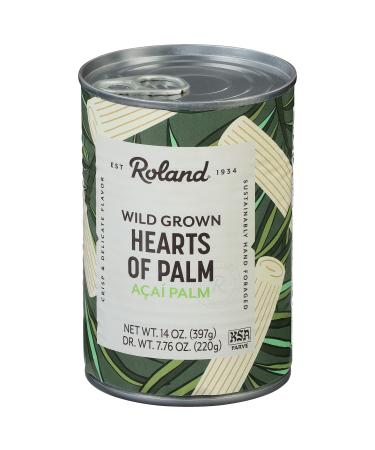 Roland Foods Canned Premium Hearts of Palm, Specialty Imported Food, 14-Ounce Can (4-pack)