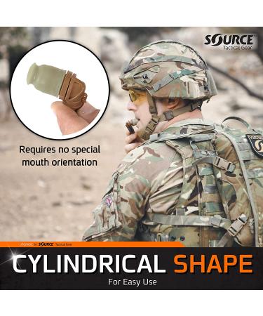 SOURCE Outdoor Helix Valve Kit - High-Flow Bite Valve for Full Flow - QMT Quick Connect Mechanism - Dirt Shield - Coyote - Buy Online on SooperMarket.com