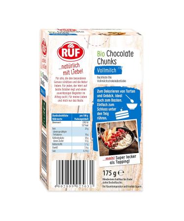 Organic Chocolate Chunks & XXL Milk Chocolate Drops Gluten-Free Baking Essentials | 1x175g - Buy Online on SooperMarket.com