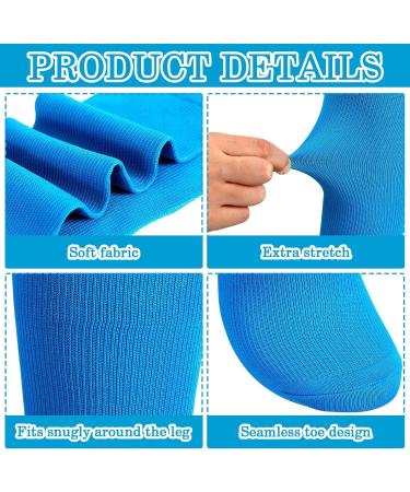 10 Pairs Plus Size Neon Over The Calf Socks | Extra Wide Knee High Socks for Diabetic & Lymphedema | Unisex Athletic Socks in 5 Colors - Buy Online on SooperMarket.com