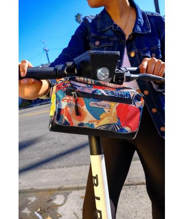Po Campo Kinga Handlebar Bag 2 - Waterproof Front Mount Bike Bag & Crossbody Convertible - Flora - Buy Online on SooperMarket.com