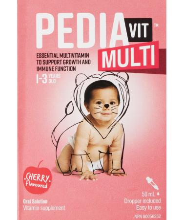 PediaVit Liquid Multi with Vitamins A D & C | Ideal for Children 1-3 Years | Essential Multivitamin to Support Growth and Immune Function | Oral Solution 50mL