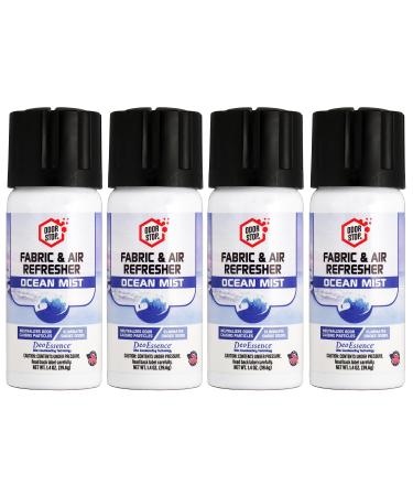4-pk ODOR STOP Fabric & Air Refresher Ocean Mist 1.4 oz