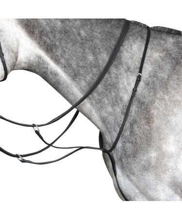 Collegiate Running Martingale IV Black Warmblood Warmblood Black