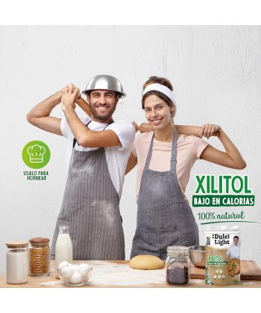 Dulci Light Xylitol Sweetener 500g - Low-Calorie Natural Sugar Replacement for Drinks & Food | Keto-Friendly Sweetener - Buy Online on SooperMarket.com