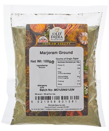 Old India Marjoram Ground 100g 100 g (Pack of 1)