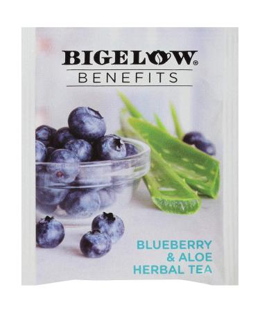 Bigelow Radiate Beauty Blueberry Aloe Herbal Tea - Caffeine Free, 18 Count (Pack of 6) - 108 Total Bags - Buy Online on SooperMarket.com