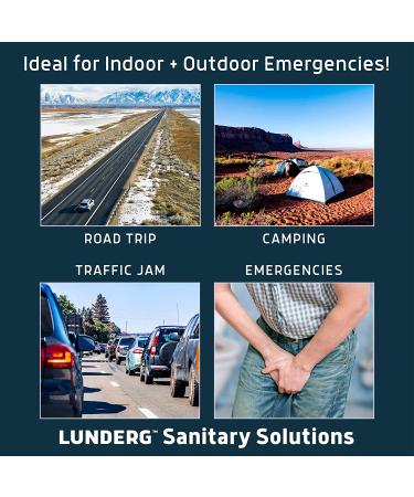 Lunderg Disposable Urine Bags for Men - Super Absorbent Pad - Value Pack of 20 - Portable & Travel-Friendly for Emergency, Camping, and Car Use - Buy Online on SooperMarket.com