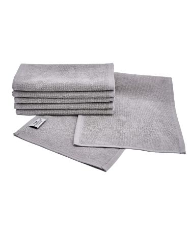 Carenesse 6er shaved towels 22 x 70 cm gray I Innovative views of views with perfect fit: Premium studio quality 100% cotton eco-text 100 I hygienic & suction-strong shaver towels