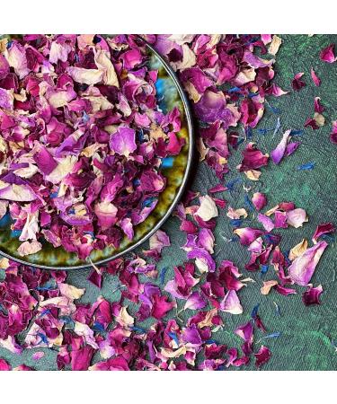 Edible 'Enchanted Forest' Pink Red and Burgundy Rose with Blue Cornflower Dried Flower Petal Mix - 50g - Food Grade - Culinary - Cake - Bake - Decoration (184) Cornflower 50g - Buy Online on SooperMarket.com