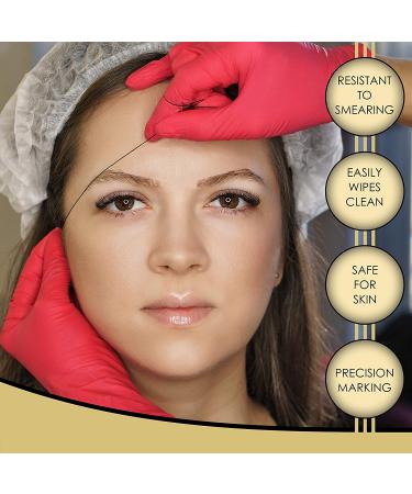 Premium Eyebrow Mapping String for Microblading - Pre-Inked Bamboo Charcoal Thread - Hypoallergenic - 1 Count - Buy Online on SooperMarket.com