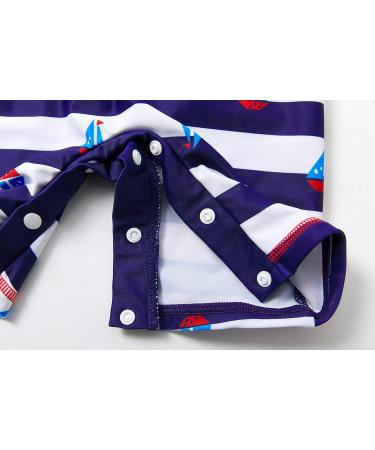 BONVERANO Baby Boys Swimsuit 18-24 Months | UPF 50+ Sun Protection One Piece Hooded Sailng Suit - Buy Online on SooperMarket.com