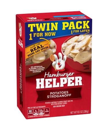 Betty Crocker Hamburger Helper, Potatoes Stroganoff Hamburger Helper, 10.1 Oz Box (Twin Pack)