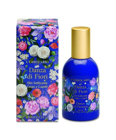 L'Erbolario Danza Di Fiori Silky Oil for Body and Hair 1 Pack (1 x 100 ml)
